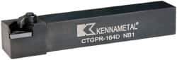 Kennametal - CTGP, Right Hand Cut, 0° Lead Angle, 1" Shank Height x 1" Shank Width, Positive Rake Indexable Turning Toolholder - 6" OAL, TP..42. Insert Compatibility, Series Kendex - Eagle Tool & Supply