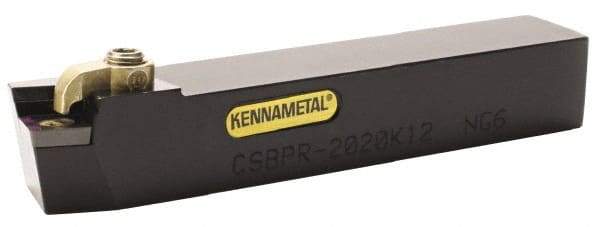 Kennametal - CSBP, Right Hand Cut, 15° Lead Angle, 20mm Shank Height x 20mm Shank Width, Positive Rake Indexable Turning Toolholder - 125mm OAL, SP..1203.. Insert Compatibility, Series Kendex - Eagle Tool & Supply