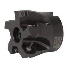 Kennametal - 5 Inserts, 2" Cut Diam, 3/4" Arbor Diam, 0.361" Max Depth of Cut, Indexable Square-Shoulder Face Mill - 0/90° Lead Angle, 1-3/4" High, SD.T 43.. Insert Compatibility, Series KSSM - Eagle Tool & Supply