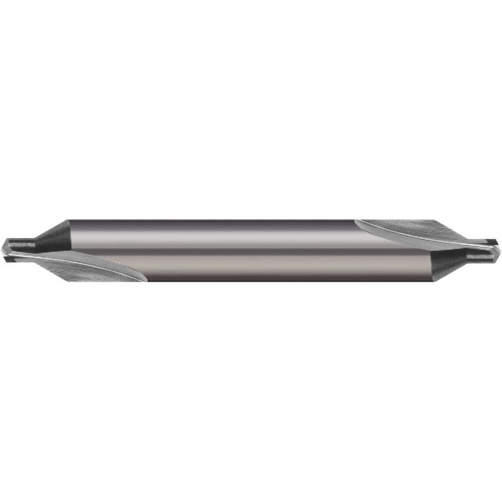 Micro 100 - #00 60° 1/8" Body Diam Solid Carbide Combo Drill & Countersink - Exact Industrial Supply