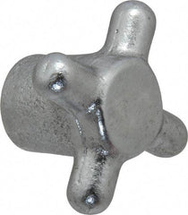 Gibraltar - 2-1/2" Head Diam, 4 Point Spoked Knob - 1/2-13 Hole, Cast Iron - Eagle Tool & Supply