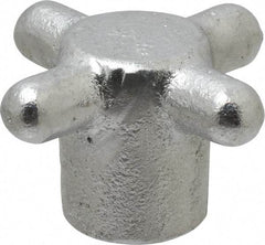 Gibraltar - 2-1/2" Head Diam, 4 Point Spoked Knob - 5/8-11 Hole, Cast Iron - Eagle Tool & Supply