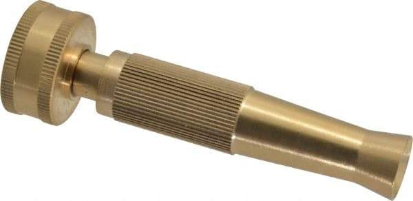 Value Collection - Garden Hose Noninsulated Twist Nozzle - Brass - Eagle Tool & Supply