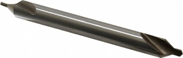 Interstate - #4-1/2 Plain Cut 60° Incl Angle High Speed Steel Combo Drill & Countersink - Eagle Tool & Supply