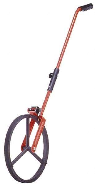 CST/berger - 100,000' Counter Limit, 3' OAL, Red Measuring Wheel - 1" Accuracy per 100", Measures in Feet - Eagle Tool & Supply
