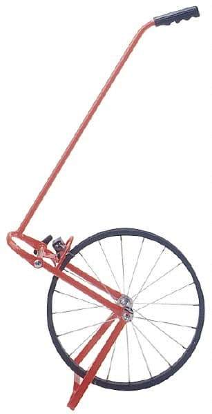 CST/berger - 100,000' Counter Limit, 4' OAL, Red Measuring Wheel - 1" Accuracy per 100", Measures in Feet - Eagle Tool & Supply