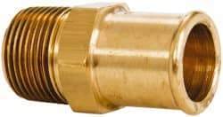 Parker - 3/4 NPT Thread Hose Barb x Male NPT Connector - 1" ID Hose, Brass - Eagle Tool & Supply