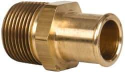 Parker - 1 NPT Thread Hose Barb x Male NPT Connector - 1" ID Hose, Brass - Eagle Tool & Supply