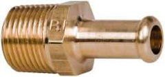 Parker - 3/8 NPT Thread Hose Barb x Male NPT Connector - 3/8" ID Hose, Brass - Eagle Tool & Supply