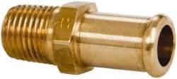 Parker - 1/4 NPT Thread Hose Barb x Male NPT Connector - 1/2" ID Hose, Brass - Eagle Tool & Supply