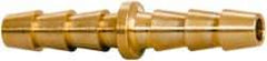Parker - Hose Barb x Hose Barb Hose Mender - 3/16" ID Hose x 0.227" OD Hose, Brass - Eagle Tool & Supply