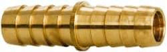 Parker - Hose Barb x Hose Barb Hose Mender - 1/2" ID Hose x 0.53" OD Hose, Brass - Eagle Tool & Supply