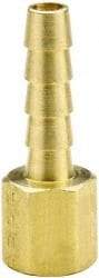 Parker - 3/8 NPT Thread Hose Barb x Female NPT Connector - 3/8" ID Hose x 0.415" OD Hose, Brass - Eagle Tool & Supply