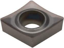 Kennametal - CCGT21.51 HP Grade KC5025 Carbide Turning Insert - TiAlN Finish, 80° Diamond, 1/4" Inscr Circle, 3/32" Thick, 1/64" Corner Radius - Eagle Tool & Supply