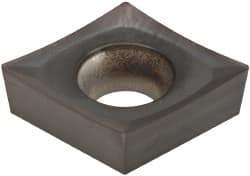 Kennametal - CCGT431 HP Grade KC5025 Carbide Turning Insert - TiAlN Finish, 80° Diamond, 1/2" Inscr Circle, 3/16" Thick, 1/64" Corner Radius - Eagle Tool & Supply