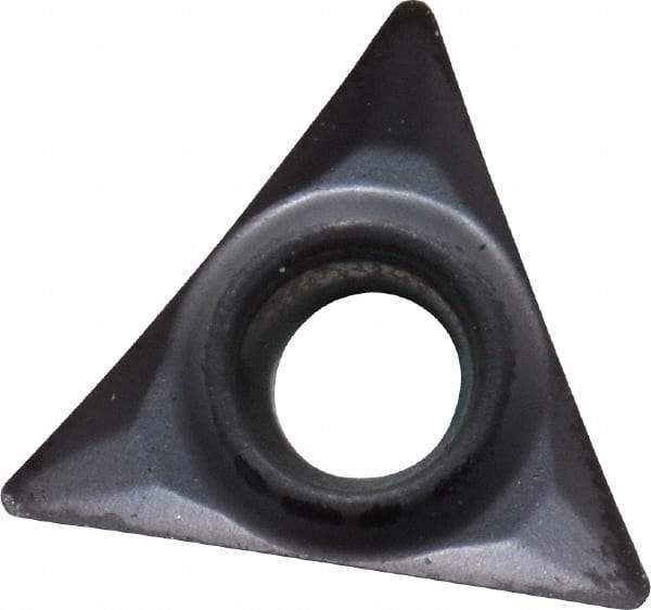 Kennametal - TPGT21.51 HP Grade KC5025 Carbide Turning Insert - TiAlN Finish, 60° Triangle, 1/4" Inscr Circle, 3/32" Thick, 1/64" Corner Radius - Eagle Tool & Supply