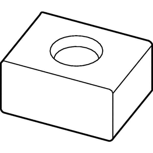 Kennametal - LNEQ1260 Grade KCPM40 Carbide Milling Insert - TiAlN/AlCrN Finish, 0.236" Thick, 1/64" Corner Radius - Eagle Tool & Supply