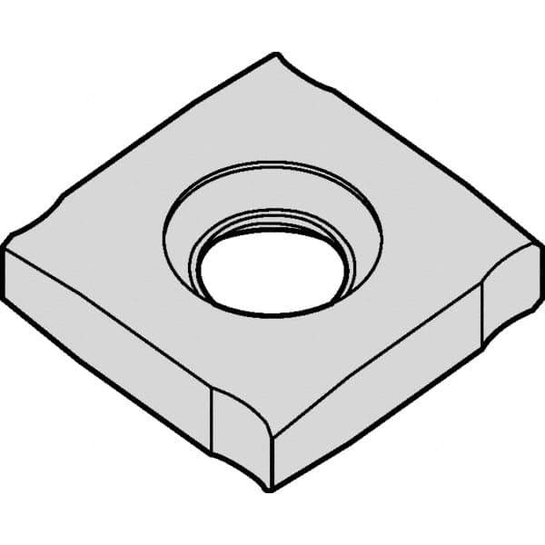 Kennametal - SNHX12L5 GE Grade K110M Carbide Milling Insert - Uncoated, 0.2126" Thick, 1/2" Inscribed Circle - Eagle Tool & Supply