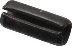 Value Collection - 2mm Diam x 5mm Long Slotted Spring Pin - Grade 1070-1080 Steel, Plain Finish - Eagle Tool & Supply