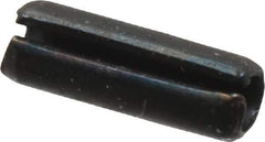 Value Collection - 2mm Diam x 6mm Long Slotted Spring Pin - Grade 1070-1080 Steel, Plain Finish - Eagle Tool & Supply