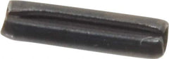 Value Collection - 2mm Diam x 8mm Long Slotted Spring Pin - Grade 1070-1080 Steel, Plain Finish - Eagle Tool & Supply