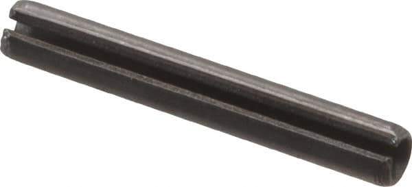 Value Collection - 2mm Diam x 14mm Long Slotted Spring Pin - Grade 1070-1080 Steel, Plain Finish - Eagle Tool & Supply