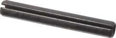 Value Collection - 2mm Diam x 16mm Long Slotted Spring Pin - Grade 1070-1080 Steel, Plain Finish - Eagle Tool & Supply