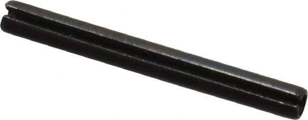 Value Collection - 2mm Diam x 20mm Long Slotted Spring Pin - Grade 1070-1080 Steel, Plain Finish - Eagle Tool & Supply