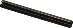 Value Collection - 2mm Diam x 20mm Long Slotted Spring Pin - Grade 1070-1080 Steel, Plain Finish - Eagle Tool & Supply