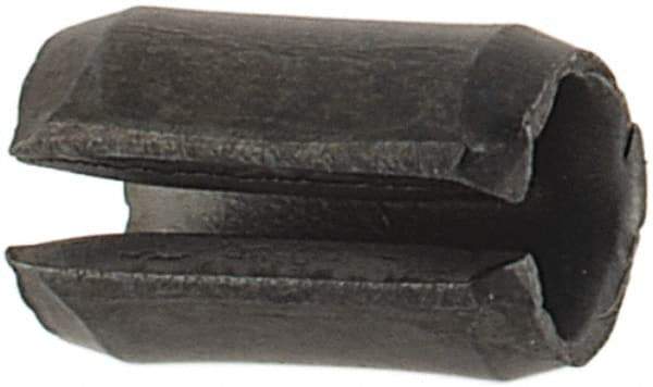Value Collection - 2.5mm Diam x 4mm Long Slotted Spring Pin - Grade 1070-1080 Steel, Plain Finish - Eagle Tool & Supply