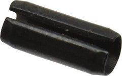Value Collection - 2.5mm Diam x 6mm Long Slotted Spring Pin - Grade 1070-1080 Steel, Plain Finish - Eagle Tool & Supply
