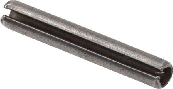 Value Collection - 2.5mm Diam x 16mm Long Slotted Spring Pin - Grade 1070-1080 Steel, Plain Finish - Eagle Tool & Supply