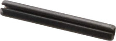 Value Collection - 2.5mm Diam x 18mm Long Slotted Spring Pin - Grade 1070-1080 Steel, Plain Finish - Eagle Tool & Supply