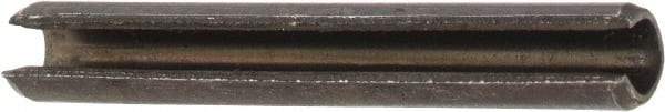 Value Collection - 2.5mm Diam x 20mm Long Slotted Spring Pin - Grade 1070-1080 Steel, Plain Finish - Eagle Tool & Supply
