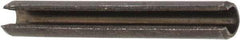 Value Collection - 2.5mm Diam x 20mm Long Slotted Spring Pin - Grade 1070-1080 Steel, Plain Finish - Eagle Tool & Supply