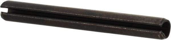 Value Collection - 2.5mm Diam x 22mm Long Slotted Spring Pin - Grade 1070-1080 Steel, Plain Finish - Eagle Tool & Supply