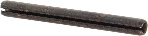 Value Collection - 2.5mm Diam x 24mm Long Slotted Spring Pin - Grade 1070-1080 Steel, Plain Finish - Eagle Tool & Supply