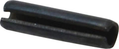 Value Collection - 3mm Diam x 12mm Long Slotted Spring Pin - Grade 1070-1080 Steel, Plain Finish - Eagle Tool & Supply