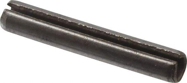 Value Collection - 3mm Diam x 18mm Long Slotted Spring Pin - Grade 1070-1080 Steel, Plain Finish - Eagle Tool & Supply