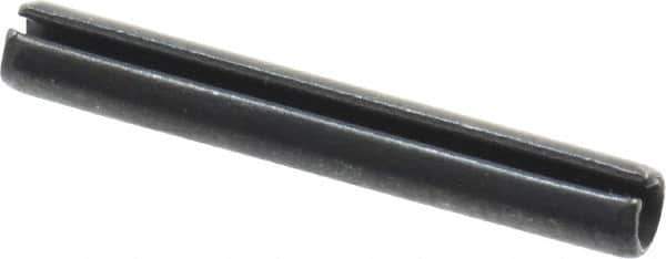 Value Collection - 3mm Diam x 22mm Long Slotted Spring Pin - Grade 1070-1080 Steel, Plain Finish - Eagle Tool & Supply