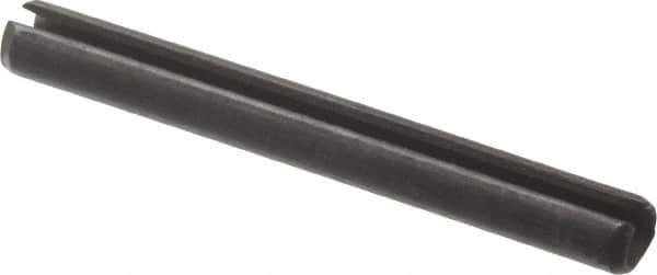 Value Collection - 3mm Diam x 26mm Long Slotted Spring Pin - Grade 1070-1080 Steel, Plain Finish - Eagle Tool & Supply