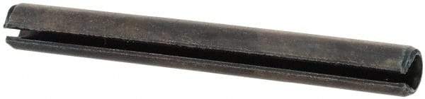 Value Collection - 3mm Diam x 28mm Long Slotted Spring Pin - Grade 1070-1080 Steel, Plain Finish - Eagle Tool & Supply