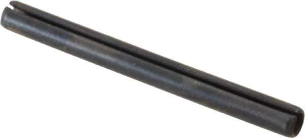 Value Collection - 3mm Diam x 32mm Long Slotted Spring Pin - Grade 1070-1080 Steel, Plain Finish - Eagle Tool & Supply
