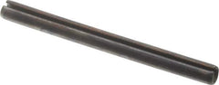 Value Collection - 3mm Diam x 35mm Long Slotted Spring Pin - Grade 1070-1080 Steel, Plain Finish - Eagle Tool & Supply
