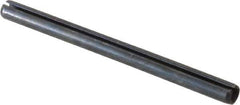 Value Collection - 3mm Diam x 40mm Long Slotted Spring Pin - Grade 1070-1080 Steel, Plain Finish - Eagle Tool & Supply