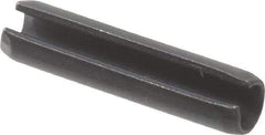 Value Collection - 3.5mm Diam x 16mm Long Slotted Spring Pin - Grade 1070-1080 Steel, Plain Finish - Eagle Tool & Supply