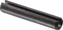 Value Collection - 3.5mm Diam x 20mm Long Slotted Spring Pin - Grade 1070-1080 Steel, Plain Finish - Eagle Tool & Supply