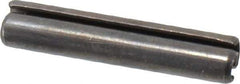 Value Collection - 3.5mm Diam x 26mm Long Slotted Spring Pin - Grade 1070-1080 Steel, Plain Finish - Eagle Tool & Supply