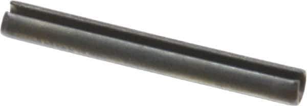 Value Collection - 3.5mm Diam x 30mm Long Slotted Spring Pin - Grade 1070-1080 Steel, Plain Finish - Eagle Tool & Supply