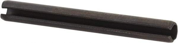 Value Collection - 3.5mm Diam x 32mm Long Slotted Spring Pin - Grade 1070-1080 Steel, Plain Finish - Eagle Tool & Supply